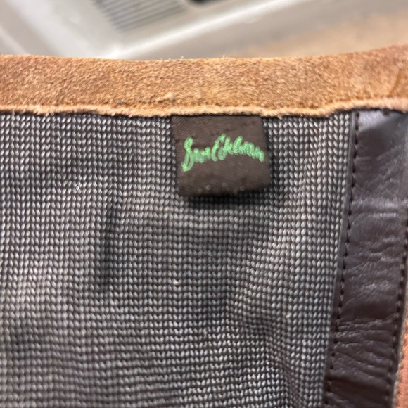 Suede Knee High Riding Style Boots "URI" Camel Womens 6 Sam Edelman Rockabilly - Picture 7 of 13